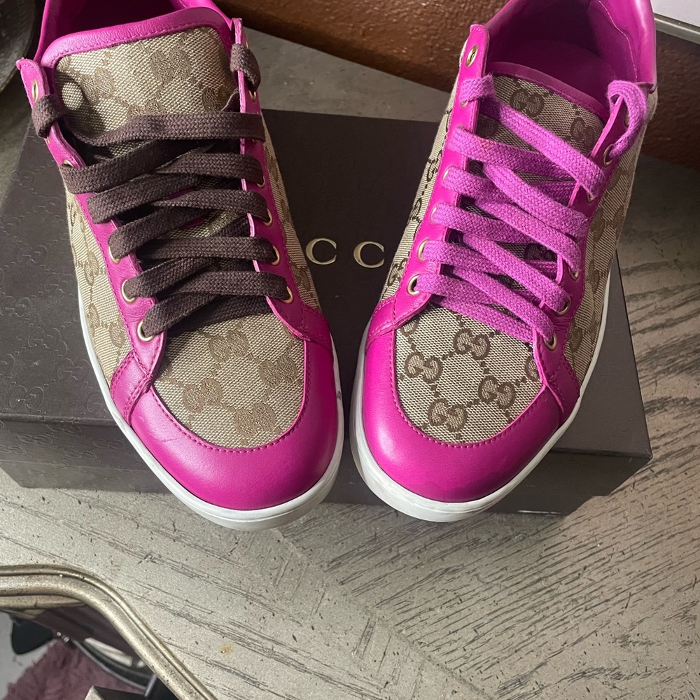 Women shoes/ Brooklyn original GG canvas lace-up sneaker/ Made in Italy size 41